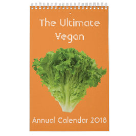 O calendário anual 2018 do Vegan final