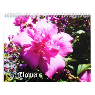 O calendário DA BELEZA DAS FLORES