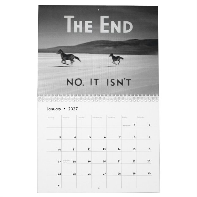 O calendário da extremidade 2012 (Jan 2027)
