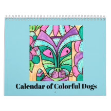 O Calendário de Cães Coloridos