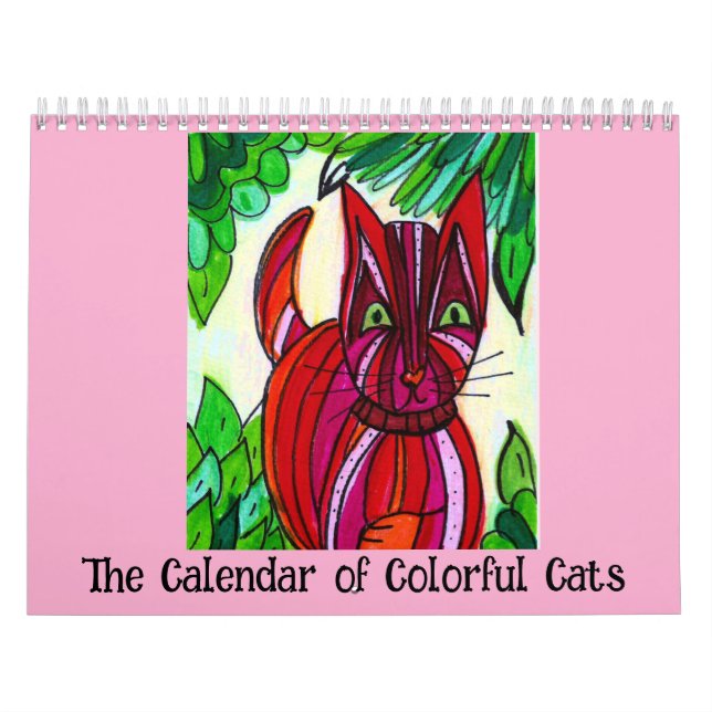 O Calendário de Gatos Coloridos (Capa)