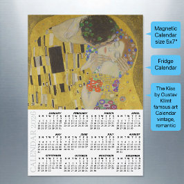 O Calendário de Geladeira O Beijo 2026 / Gustav Kl