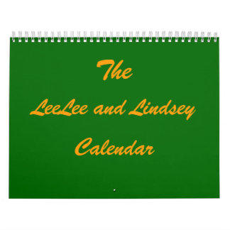 O calendário de LeeLee e de Lindsey