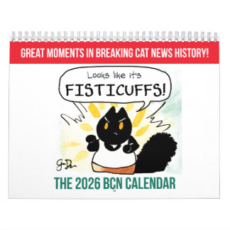 O Calendário de Notícias do Gato Quebrador de 2026