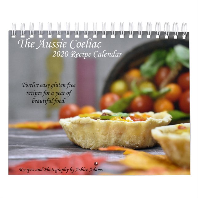 O calendário de receitas de Aussie Coeliac 2020 (Capa)