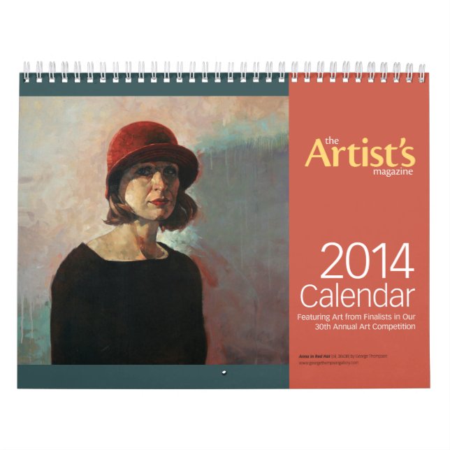 O calendário do compartimento 2014 do artista (Capa)