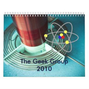 O calendário do grupo do geek