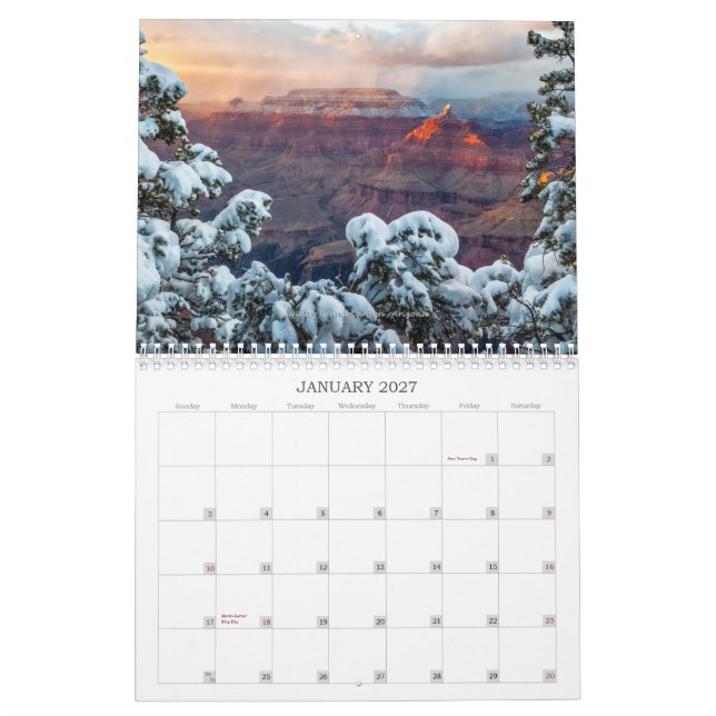 O calendário espectacular do sudoeste 2015 (Jan 2027)