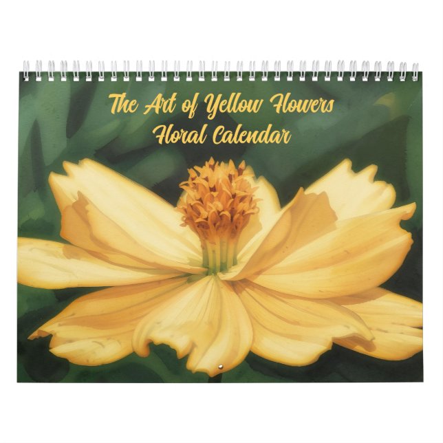 O Calendário Floral da Arte de Flores Amarelas (Capa)