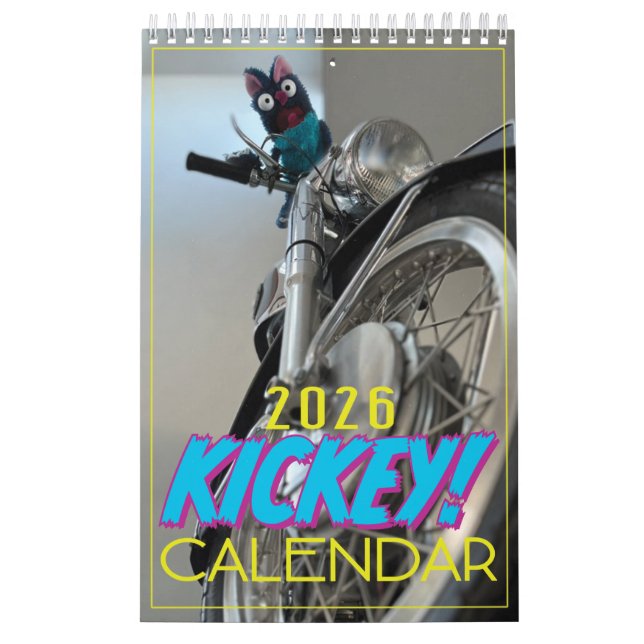 O Calendário Oficial da Parede Kickey 2026! (Capa)