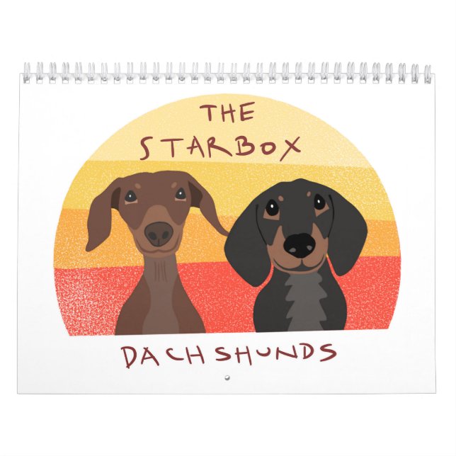 O Calendário Starbox Dachshunds 2026 (Capa)