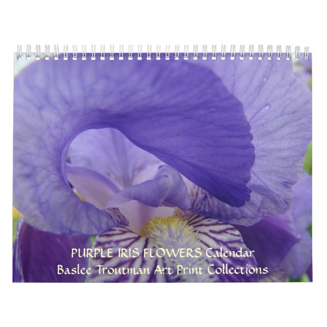 O CALENDÁRIO torna iridescentes flores roxas da (Capa)