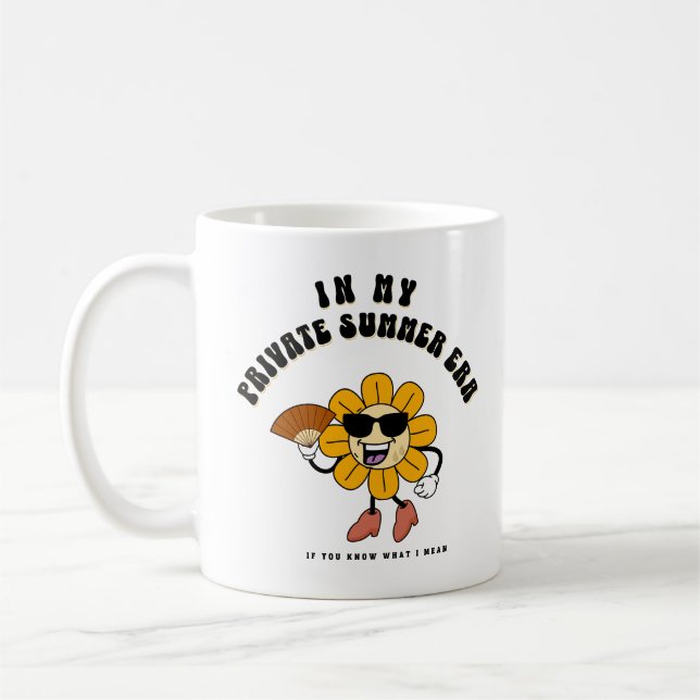 O calor pisca uma caneca engraçada, caneca Menopau (Esquerda)