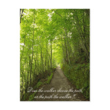 O caminhante escolhe o trajeto? Cartão