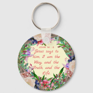 O Caminho, a Verdade e a Vida - Chaveiro de Botõe