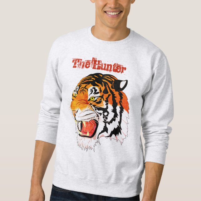 O camiseta básica de design de Tigre (Frente)