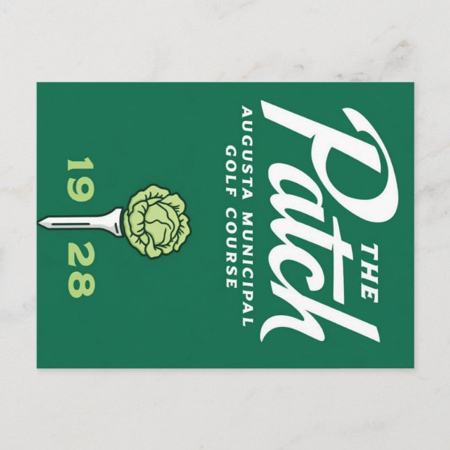 O campo de golfe The Patch cartão postal (Frente)