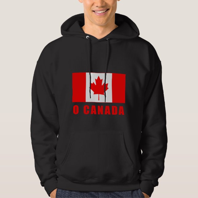 O CANADÁ com o camiseta canadense da bandeira (Frente)