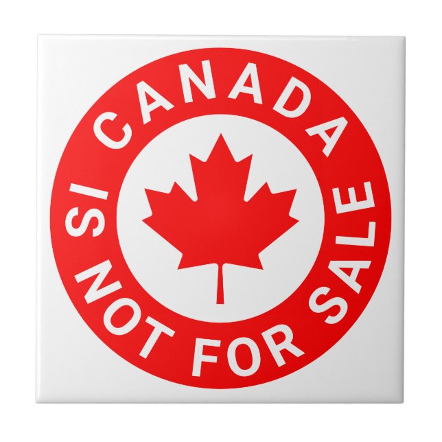 O Canadá não está à venda de folha vermelha de map (Frente)