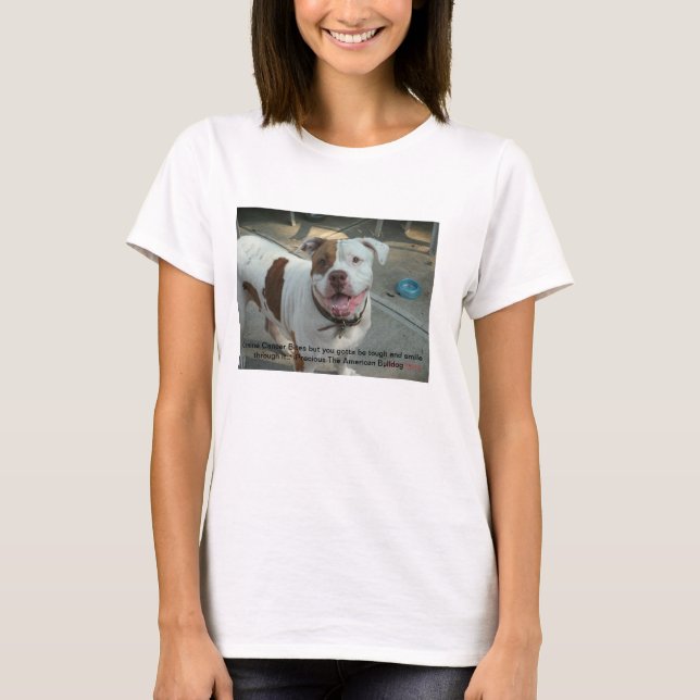 O cancer canino morde a camisa preciosa de T (Frente)