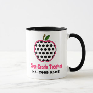 ø Caneca do professor da categoria - bolinhas