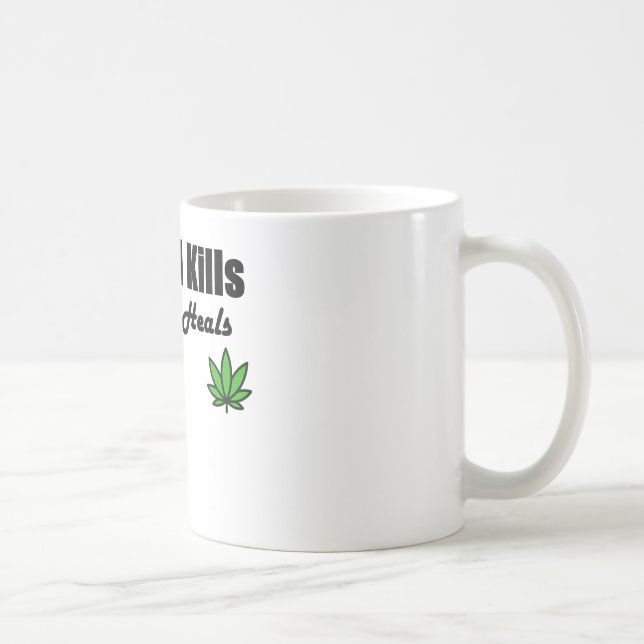 O cannabis dos matares do álcool cura a caneca (Direita)