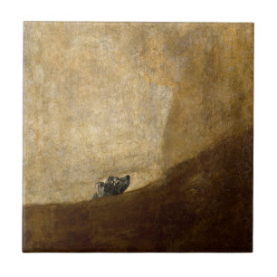 O cão (pinturas pretas) por Francisco Goya 1820