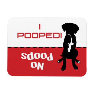 O cão tem que ir ímã do tombadilho do Potty -