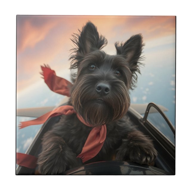 O Cão-Terrier escocês voador (Frente)