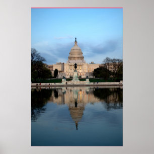O Capitólio do poster da foto dos Estados Unidos