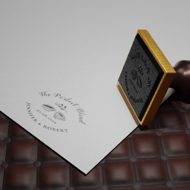 O Carimbo do Monograma da Mistura Perfeita (Criador carregado)