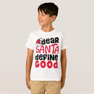 O caro papai noel define a boa camisa engraçada d