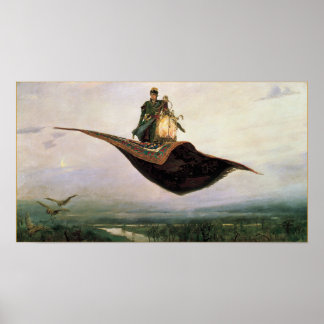 O Carpete Voador Fantasy Art Poster