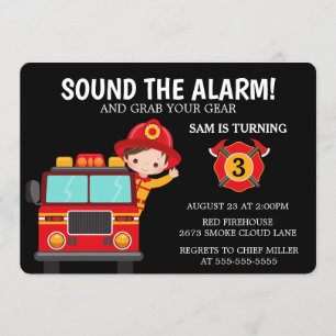 O carro de bombeiros caçoa o convite do