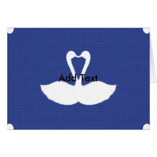 O cartão branco das cisnes, adiciona o texto