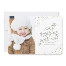 O Cartão com fotos do Ano Novo Mais Incrível