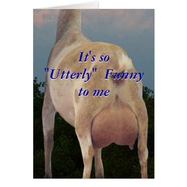 O cartão cómico da cabra personaliza toda a (Frente)