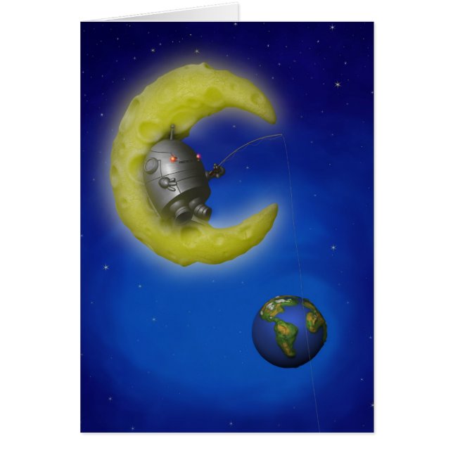 O Cartão da Lua de Pesca (Frente)