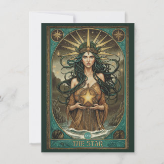 O Cartão de Agradecimento Plano de Arte do Tarot d