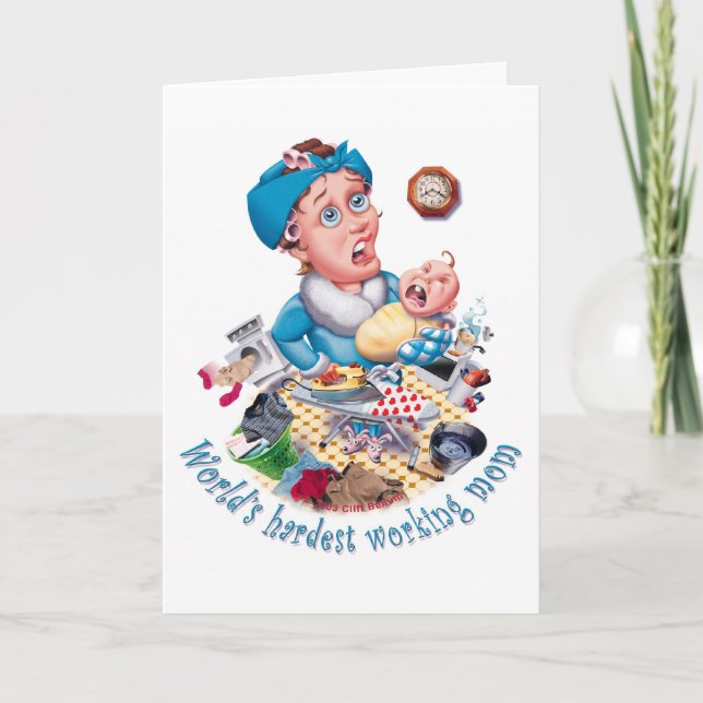 O cartão de aniversário de mãe mais trabalhoso do  (Frente)