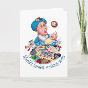 O cartão de aniversário de mãe mais trabalhoso do 
