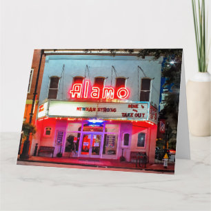 O cartão de boas-vindas