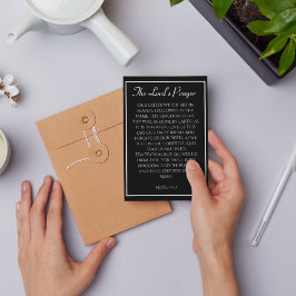 O Cartão de condolências de Oração do Senhor