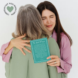 O Cartão de condolências de Oração do Senhor