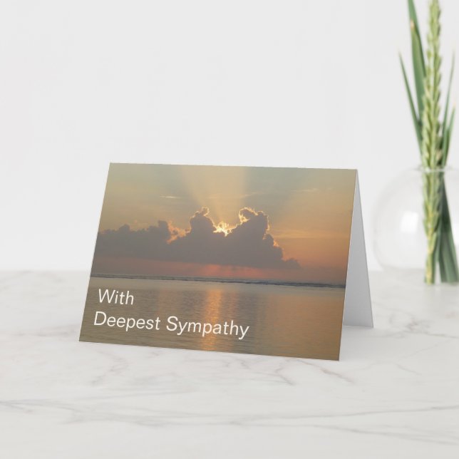 O Cartão de condolências mais profundo de condolên (Frente)