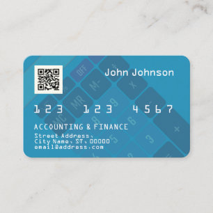 O cartão de crédito ou de débito do Faux parece az