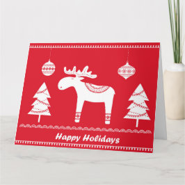 O cartão de férias inspirado na escandinávia. Plac