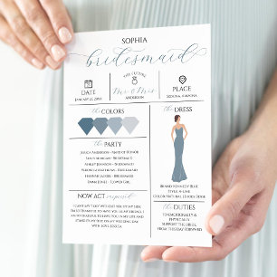 O Cartão De Informação De Festa Bridal Será A Minh