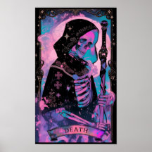 O Cartão de Morte Tarot Witchy Poster