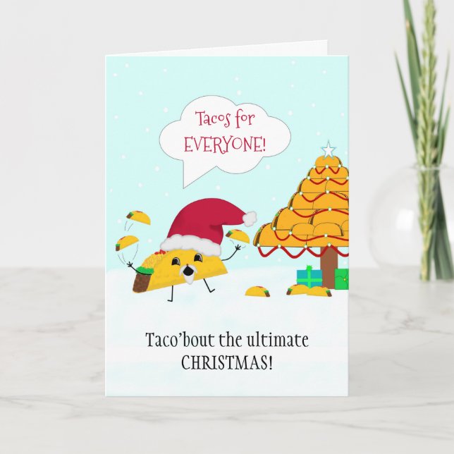 O Cartão de Natal de Taco Definitivo (Frente)